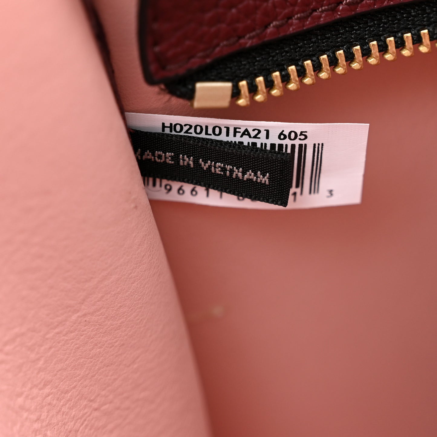 Grained Calfskin Large The Tote Bag Chianti