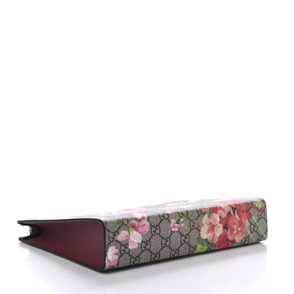 Gucci GG Supreme Monogram Blooms Large Cosmetic Case Beige Multicolor Dry Rose 4 of 8