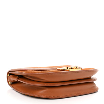 MCM Suede Calfskin Trisha Small Shoulder Bag Brown 4 of 14