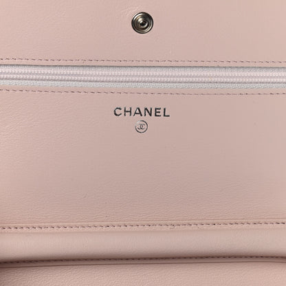 Chanel Caviar Sevruga Wallet On Chain WOC Pink 9 of 15