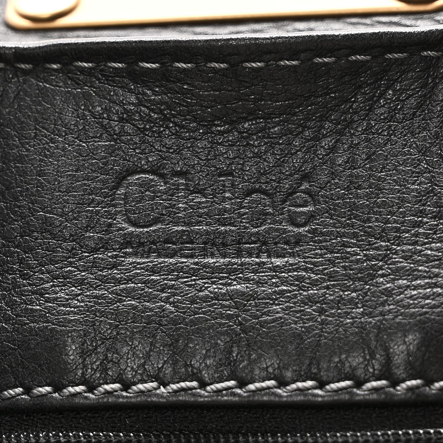 Calfskin Medium Paddington Satchel Black
