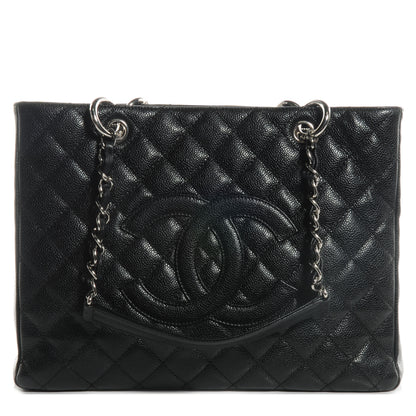 Chanel Caviar Grand Shopping Tote GST Black 1 of 8