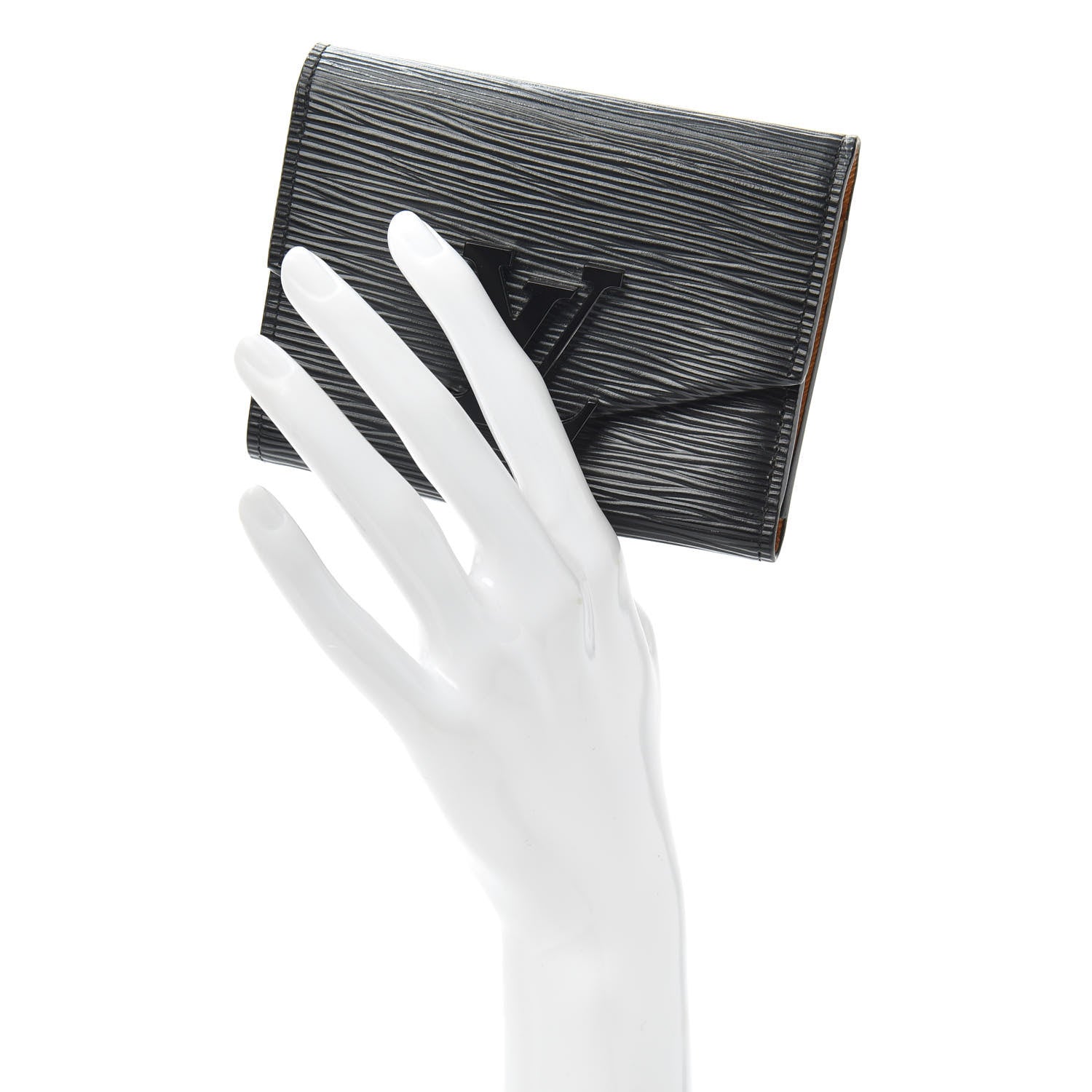 Louis Vuitton Epi Grenelle Compact Wallet Black 2 of 6