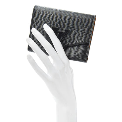 Louis Vuitton Epi Grenelle Compact Wallet Black 2 of 6