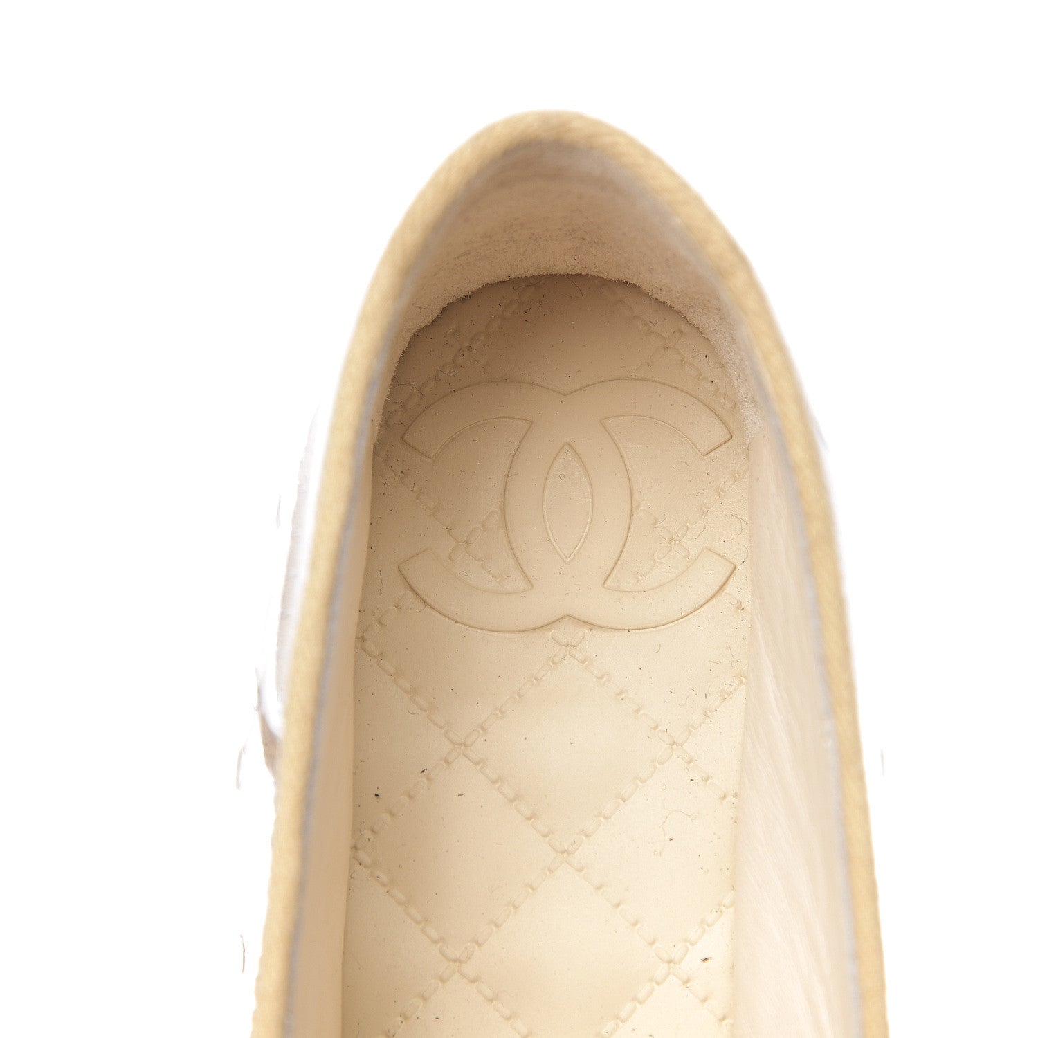 Chanel PVC Straw CC Espadrilles 42 Beige 6 of 11