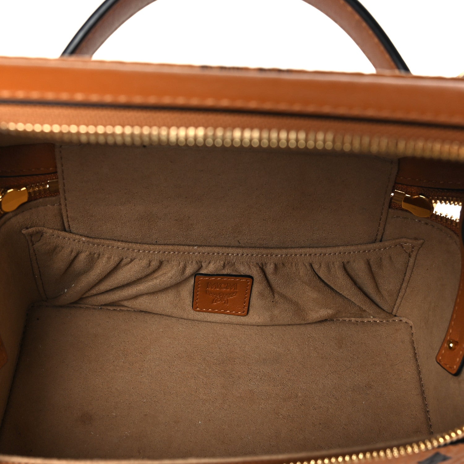 MCM Visetos Vanity Case Cognac 5 of 9