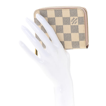 Louis Vuitton Damier Azur Zippy Coin Purse Rose Ballerine 2 of 11