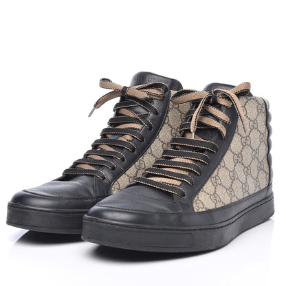 Gucci GG Supreme Monogram Mens Common High Top Sneakers 9.5 3 of 10