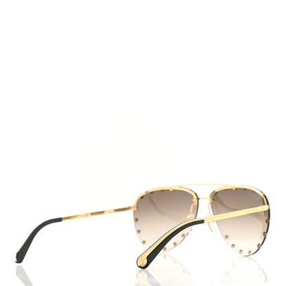 Louis Vuitton The Party Aviator Gradient Sunglasses Z0926U Brown 4 of 8