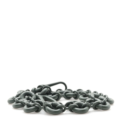 Loewe Brass Monochrome Donut Chain Shoulder Strap Olive Green 2 of 3
