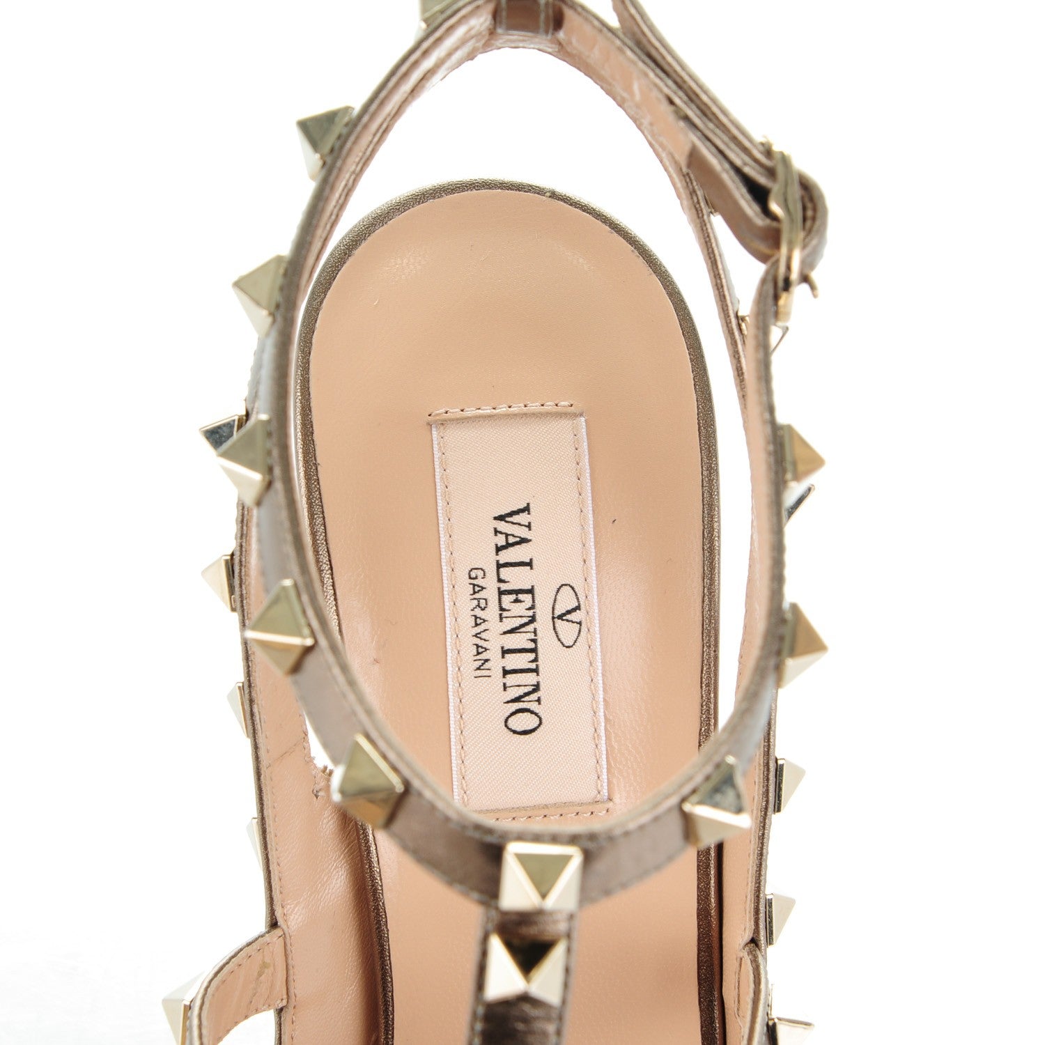 Valentino Garavani Calf Hair Leopard Print Rockstud Ankle Strap 100mm Pumps 39 Fucile Al Campion 7 of 7