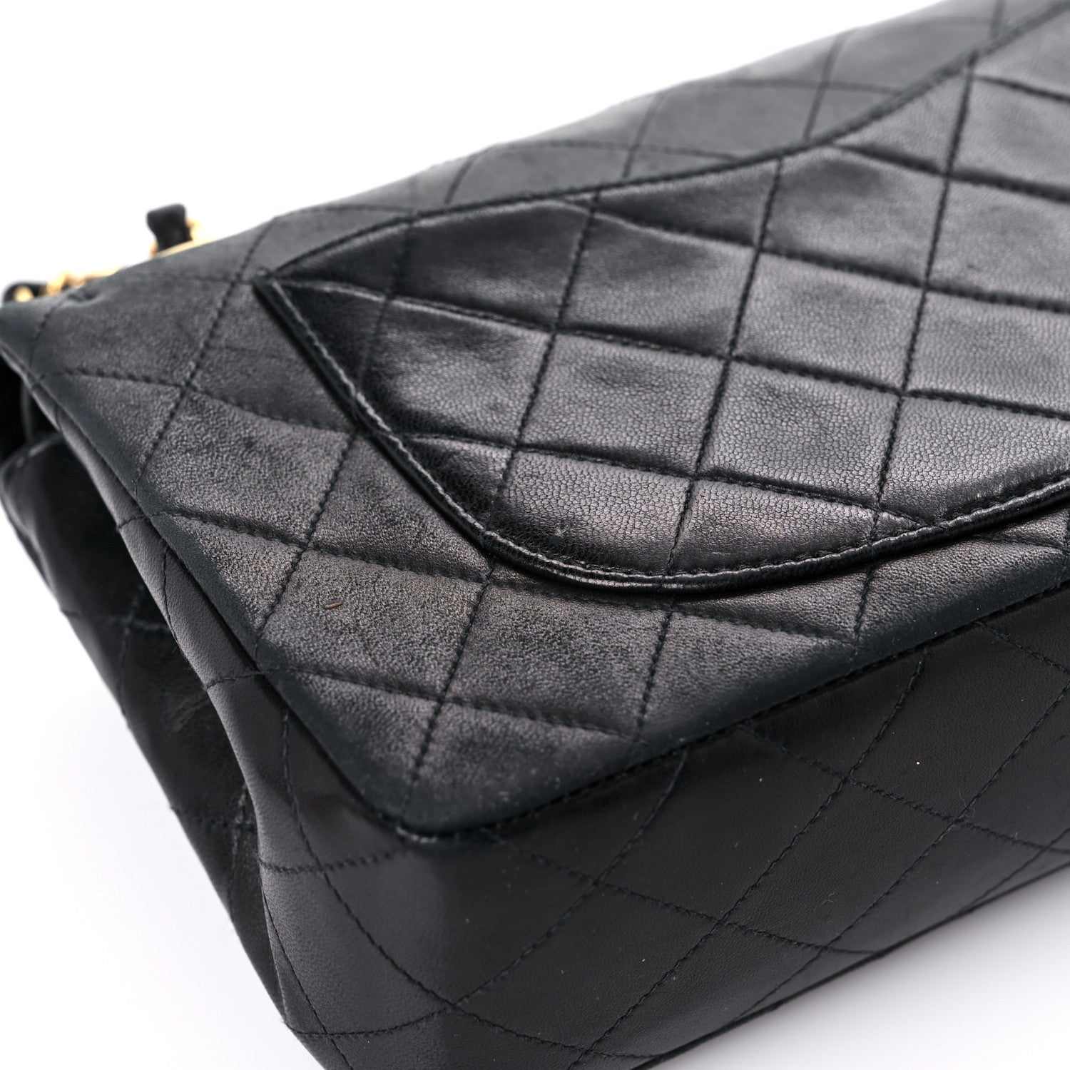 Chanel Lambskin Quilted Small Double Flap Black 19 of 24