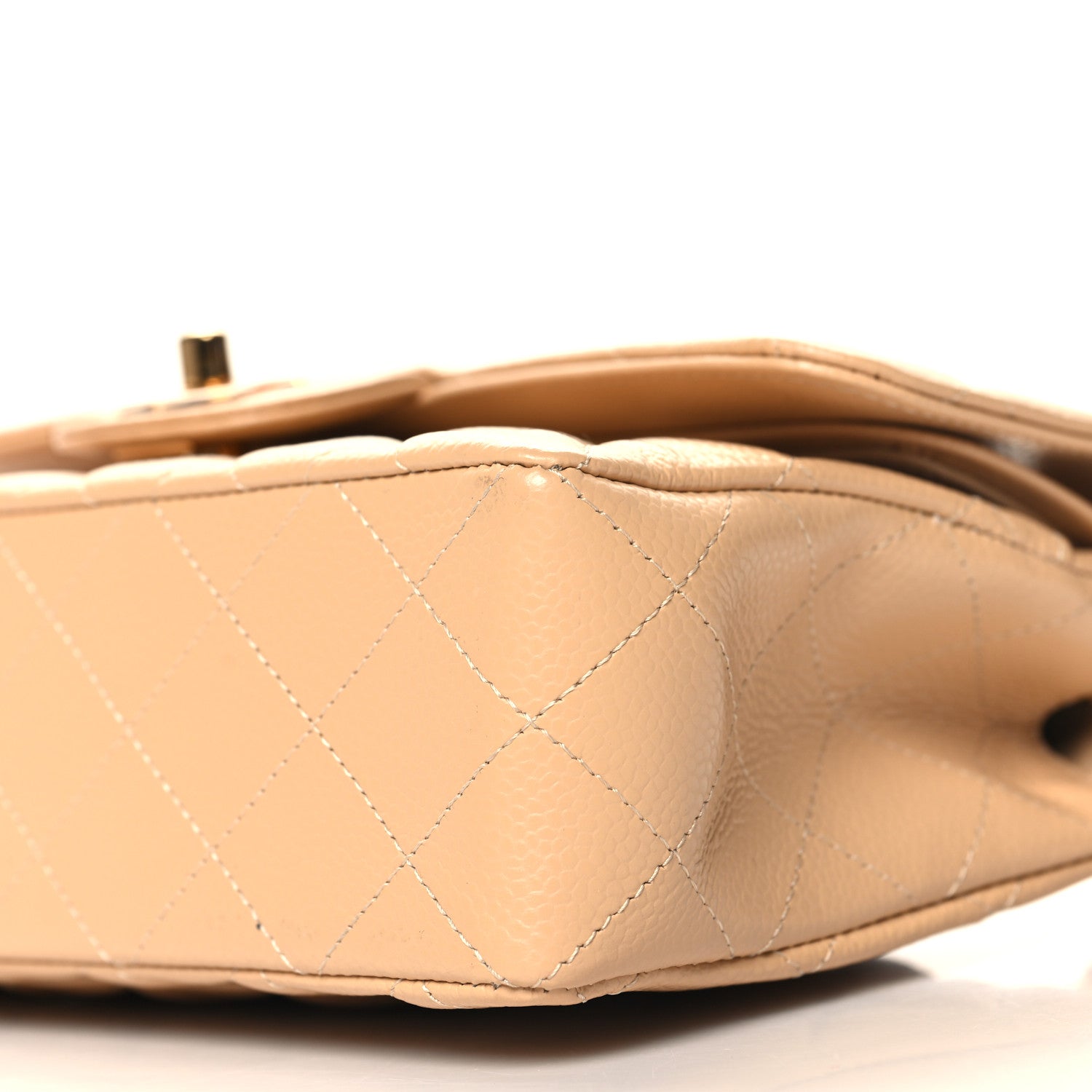 Chanel Caviar Quilted Small Double Flap Beige 10 of 10