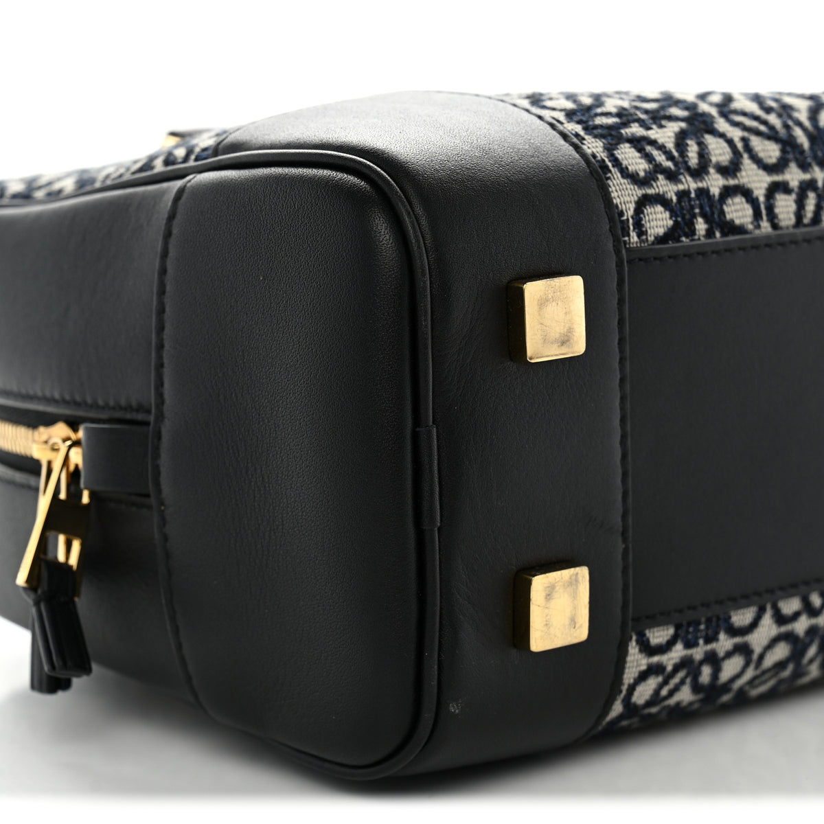 Jacquard Anagram Calfskin Amazona 23 Black Navy