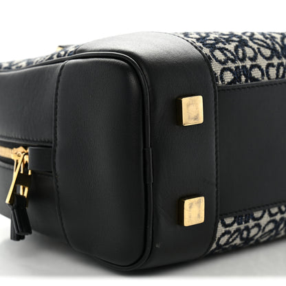 Loewe Jacquard Anagram Calfskin Amazona 23 Black Navy 8 of 10