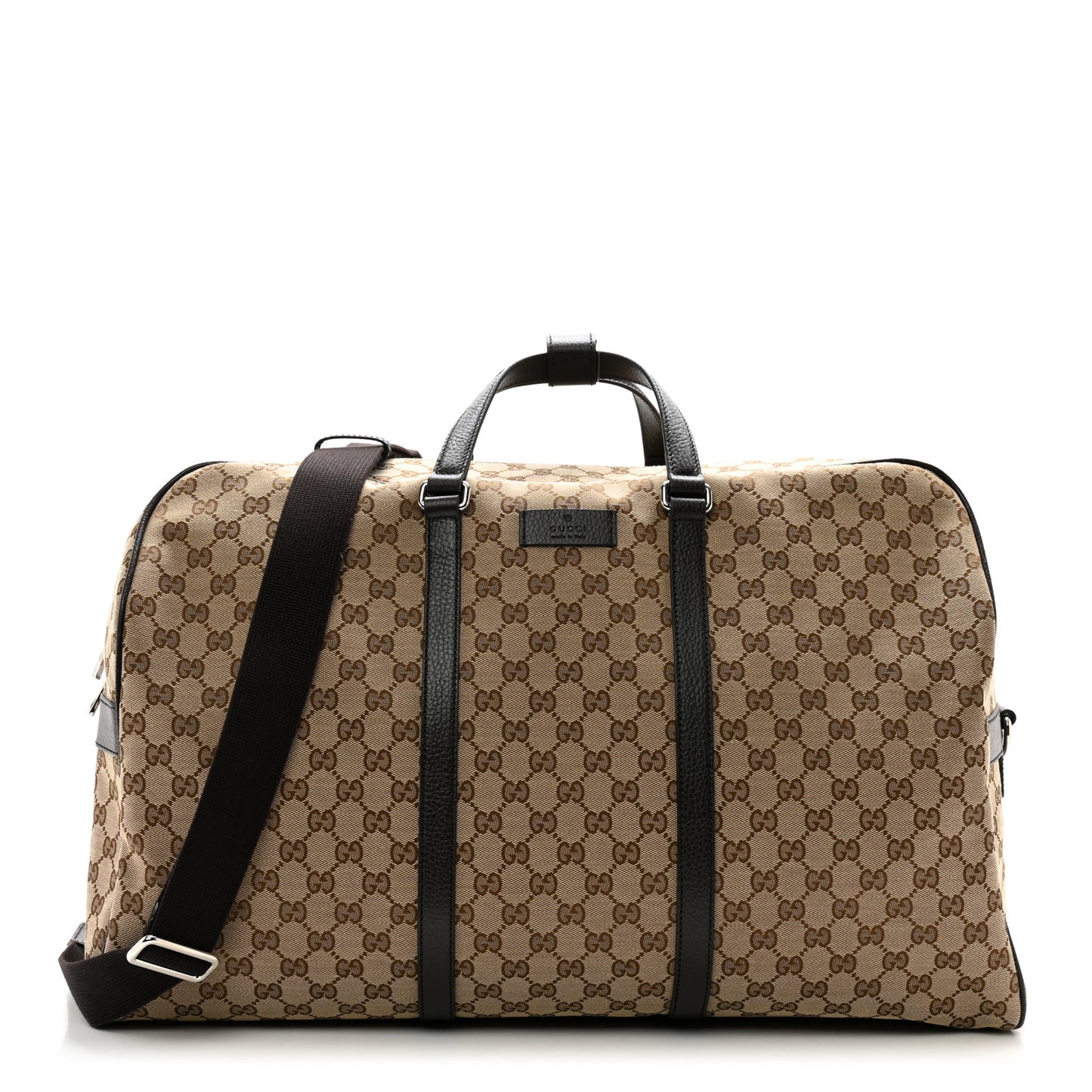Monogram Dollar Calfskin Large Boston Duffle Bag Beige Ebony Testa di Moro Marrone Scuro