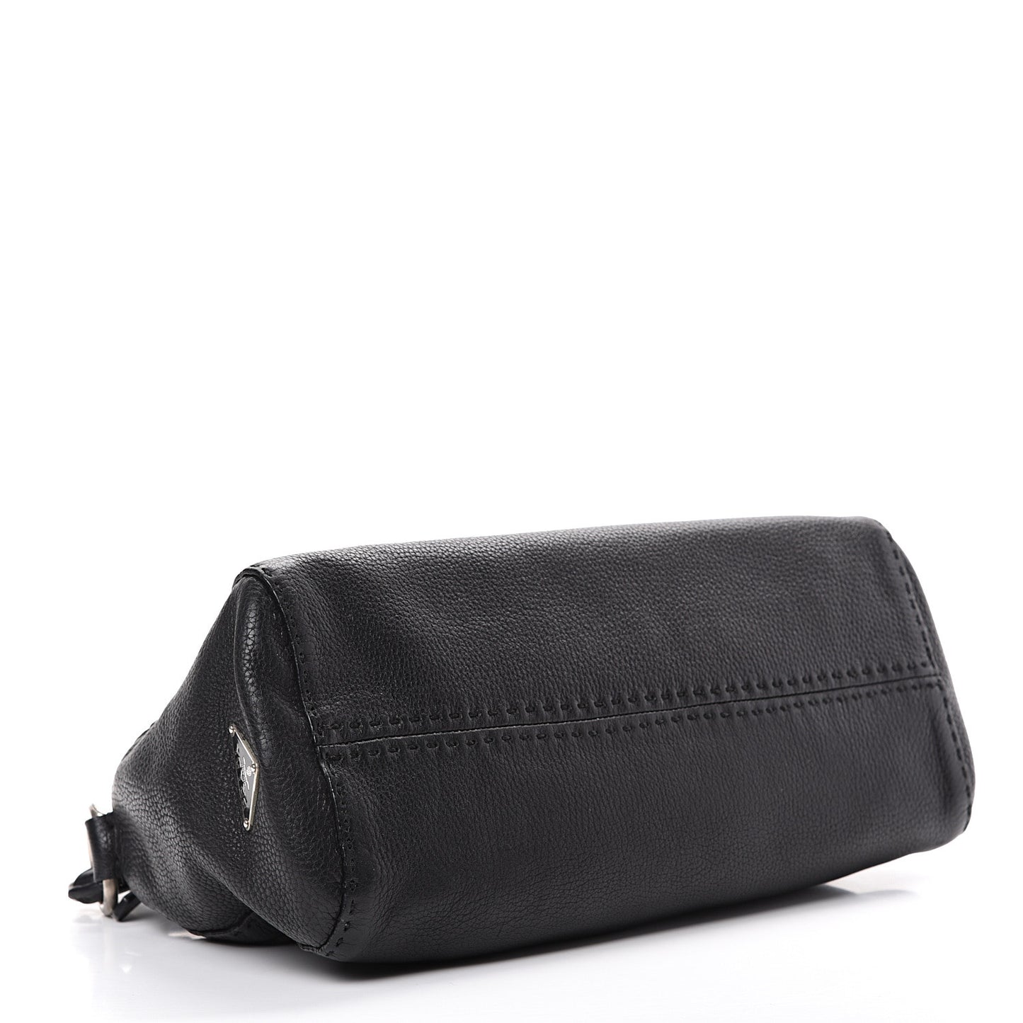 Vitello Daino Shoulder Bag Black