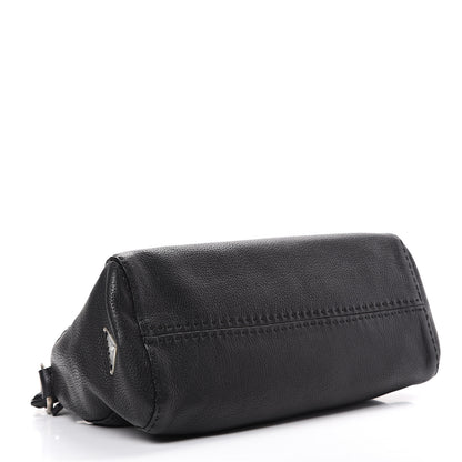Prada Vitello Daino Shoulder Bag Black 3 of 12