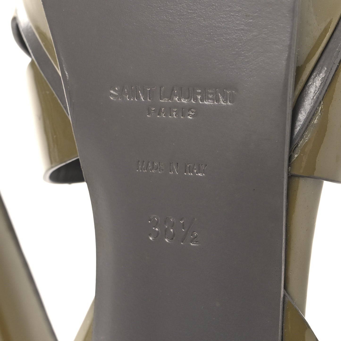 Patent Tribute 105 Platform Sandals 38.5 Fog
