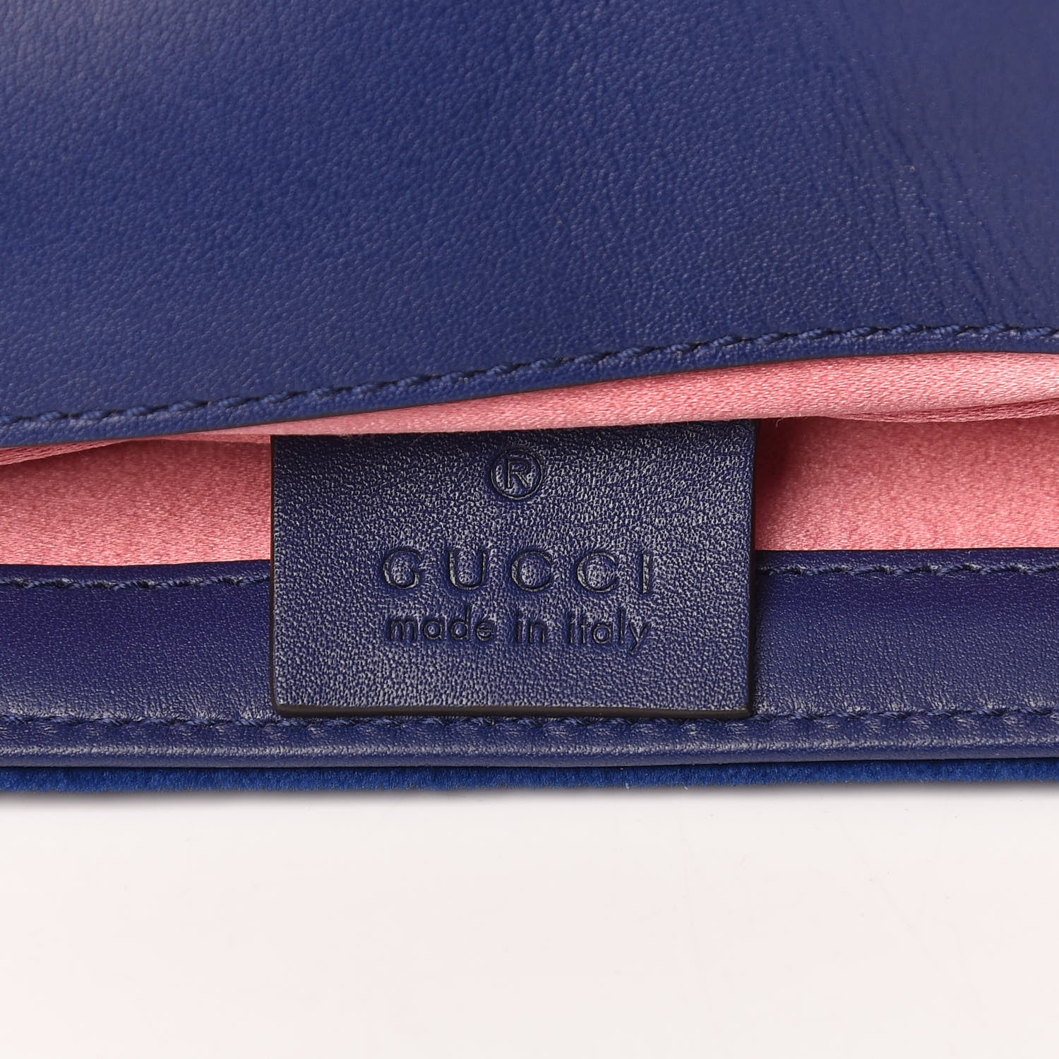 Gucci Velvet Matelasse Mini GG Marmont Shoulder Bag Cobalt Blue 6 of 11