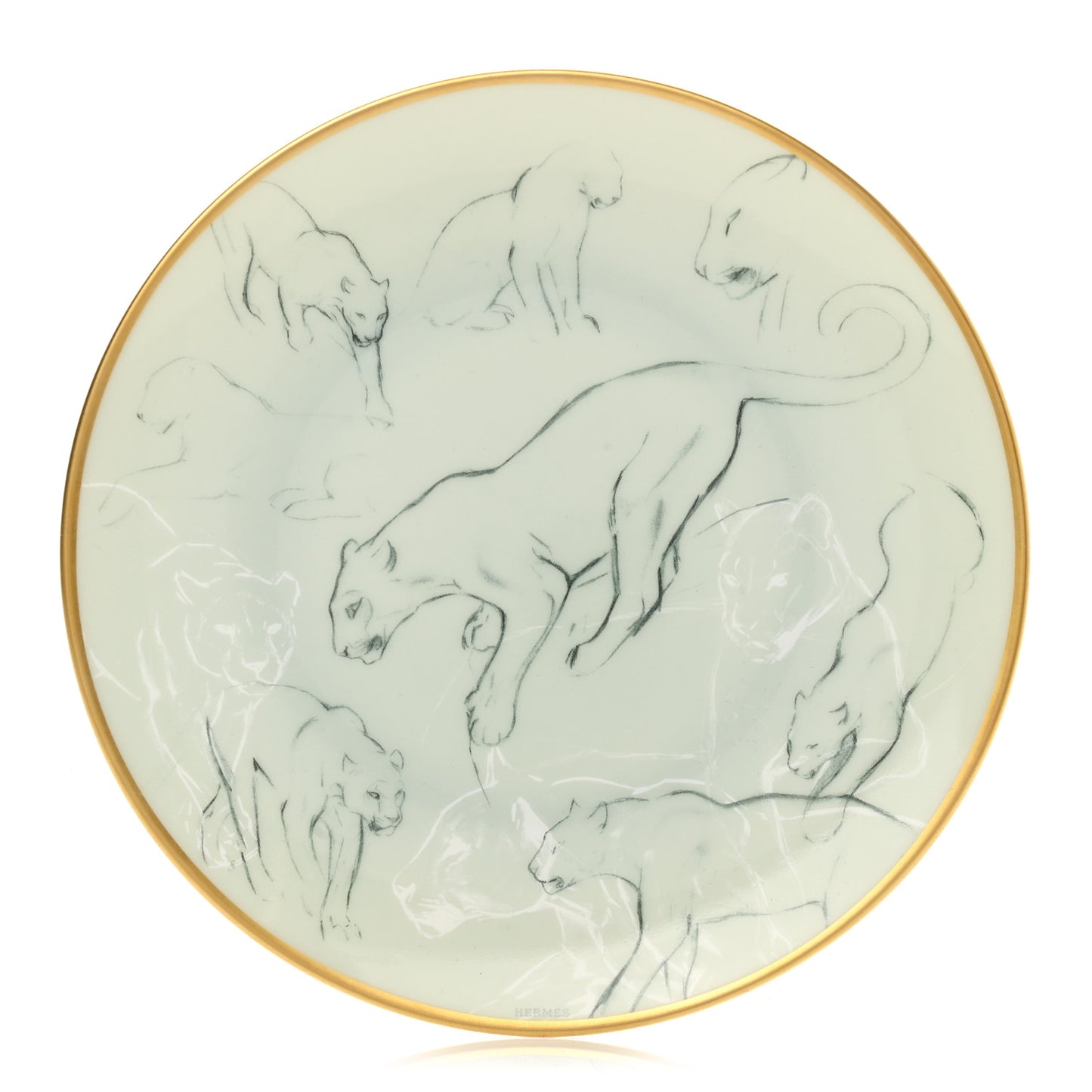 Porcelain Carnets D'Equateur Felines Bread And Butter Plate