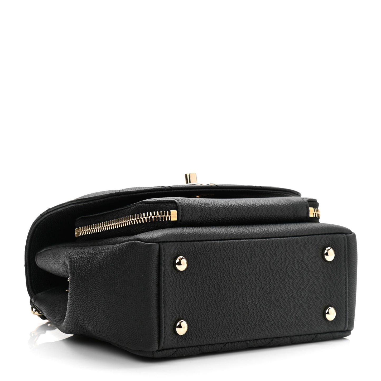 Caviar Quilted Small Business Affinity Flap Black