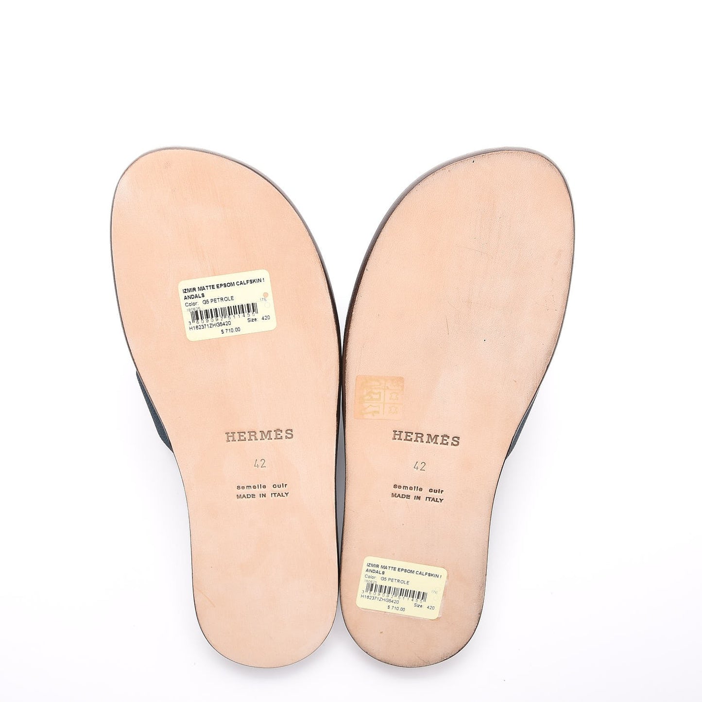 Matte Epsom Mens Izmir Sandals 42 Petrole
