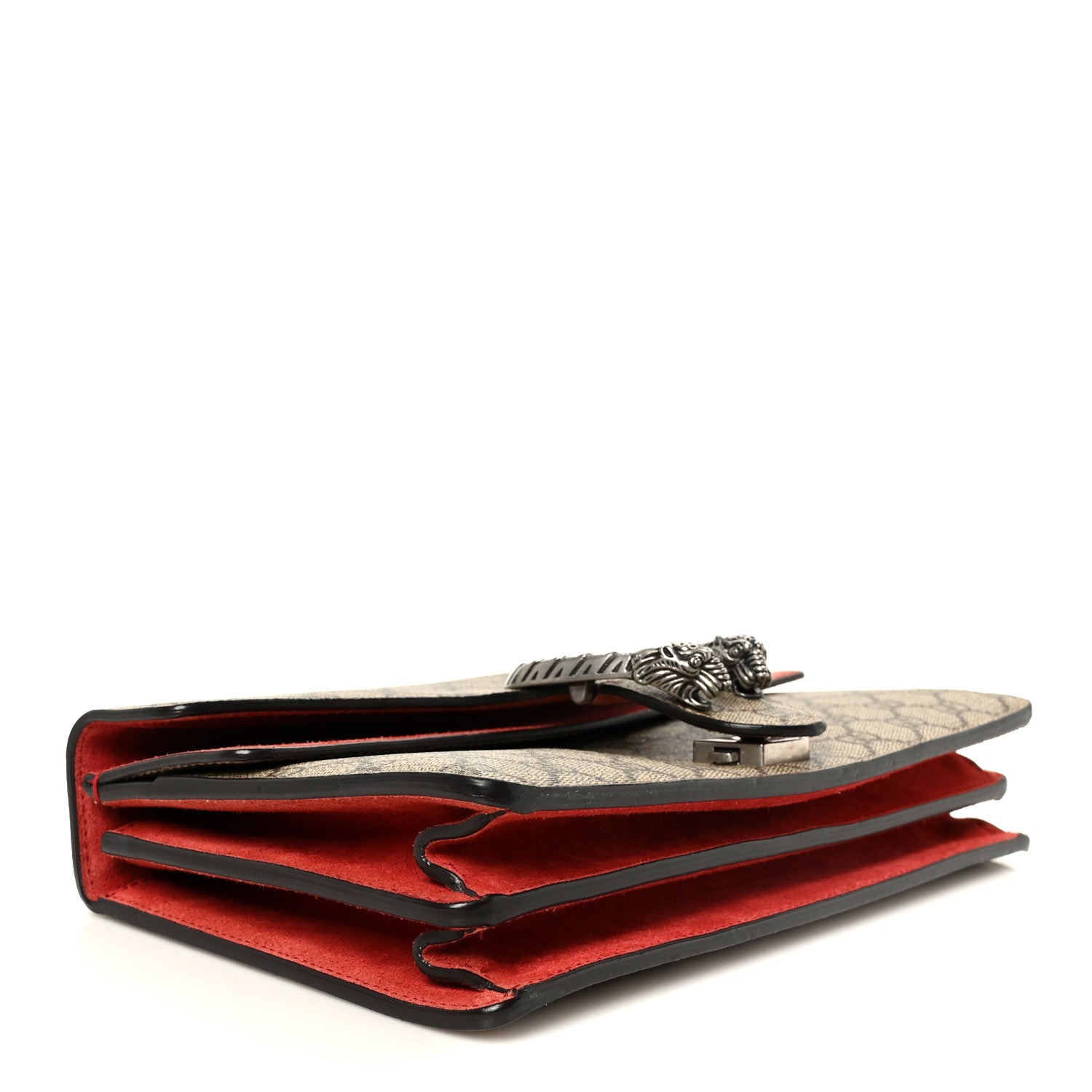 Gucci GG Supreme Monogram Small Dionysus Shoulder Bag Red 4 of 14