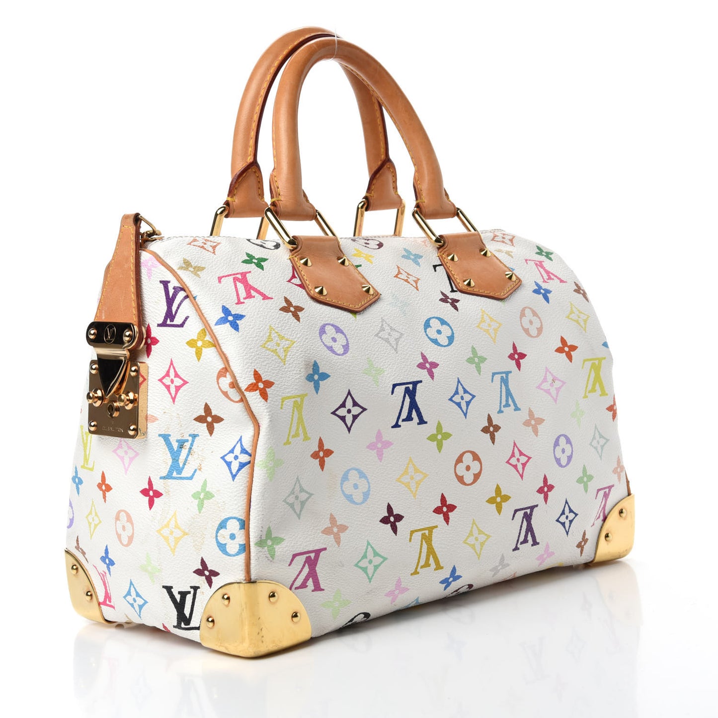 Monogram Multicolor Speedy 30 White