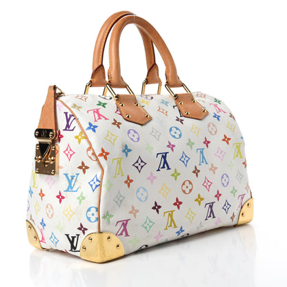 Louis Vuitton Monogram Multicolor Speedy 30 White 3 of 15