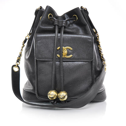 Chanel Caviar Drawstring Shoulder Bag Black 1 of 11