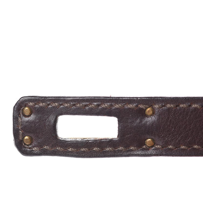 Hermes Evergrain Kelly Pochette Clutch Havane 12 of 24