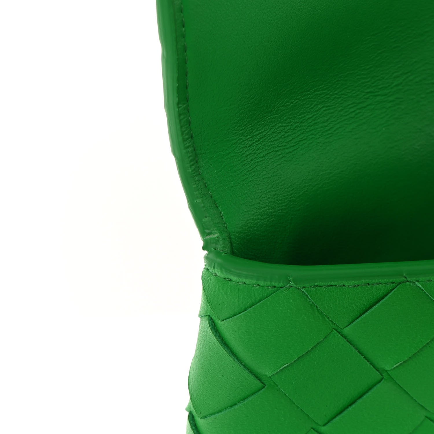 Bottega Veneta Nappa Intrecciato Flap Pouch Parakeet 8 of 10