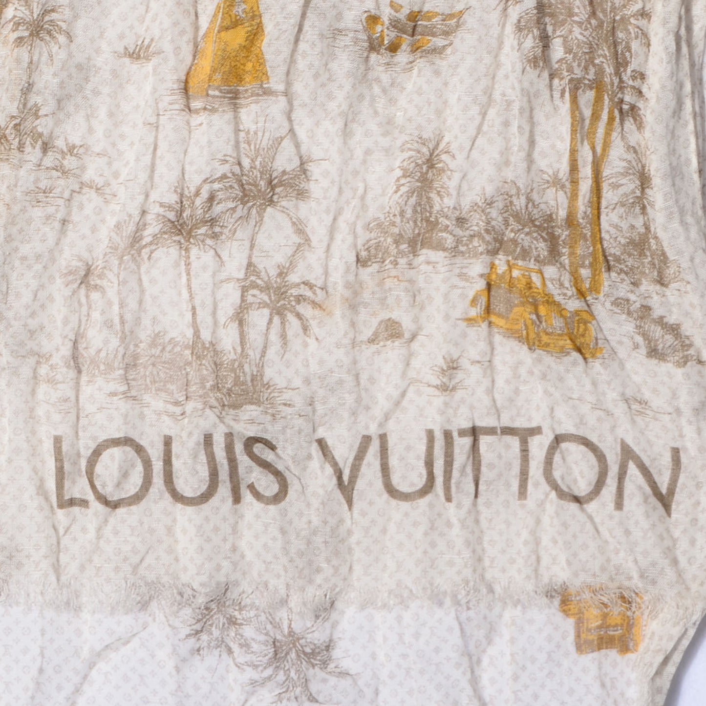 Cotton Linen Toile Etole De Louis Pareo Beige