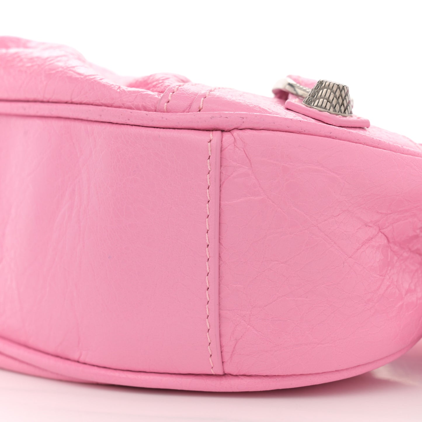 Agneau Arena Le Cagole Shoulder Bag XS Candy Pink