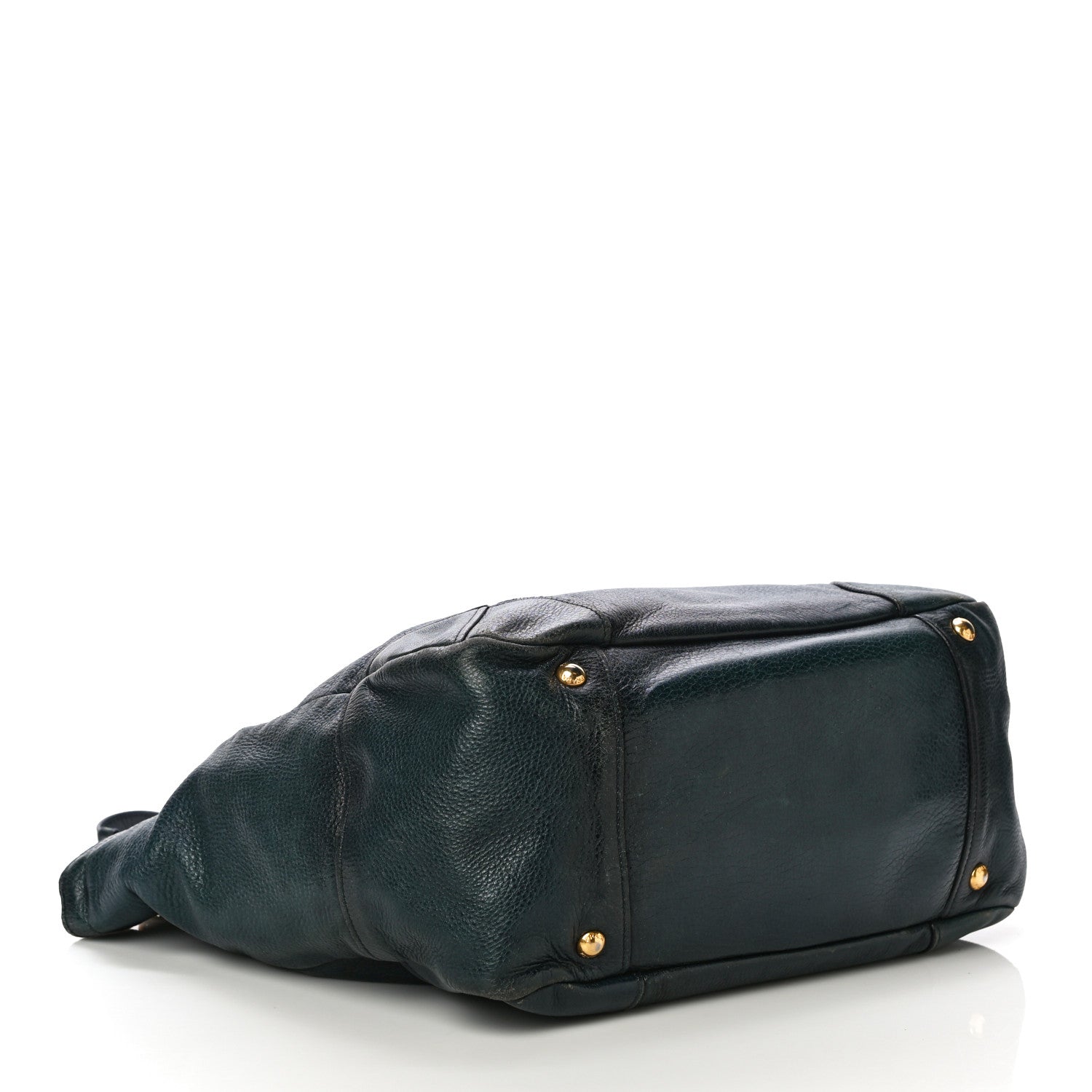 Prada Vitello Daino Shopping Tote Blue 4 of 19