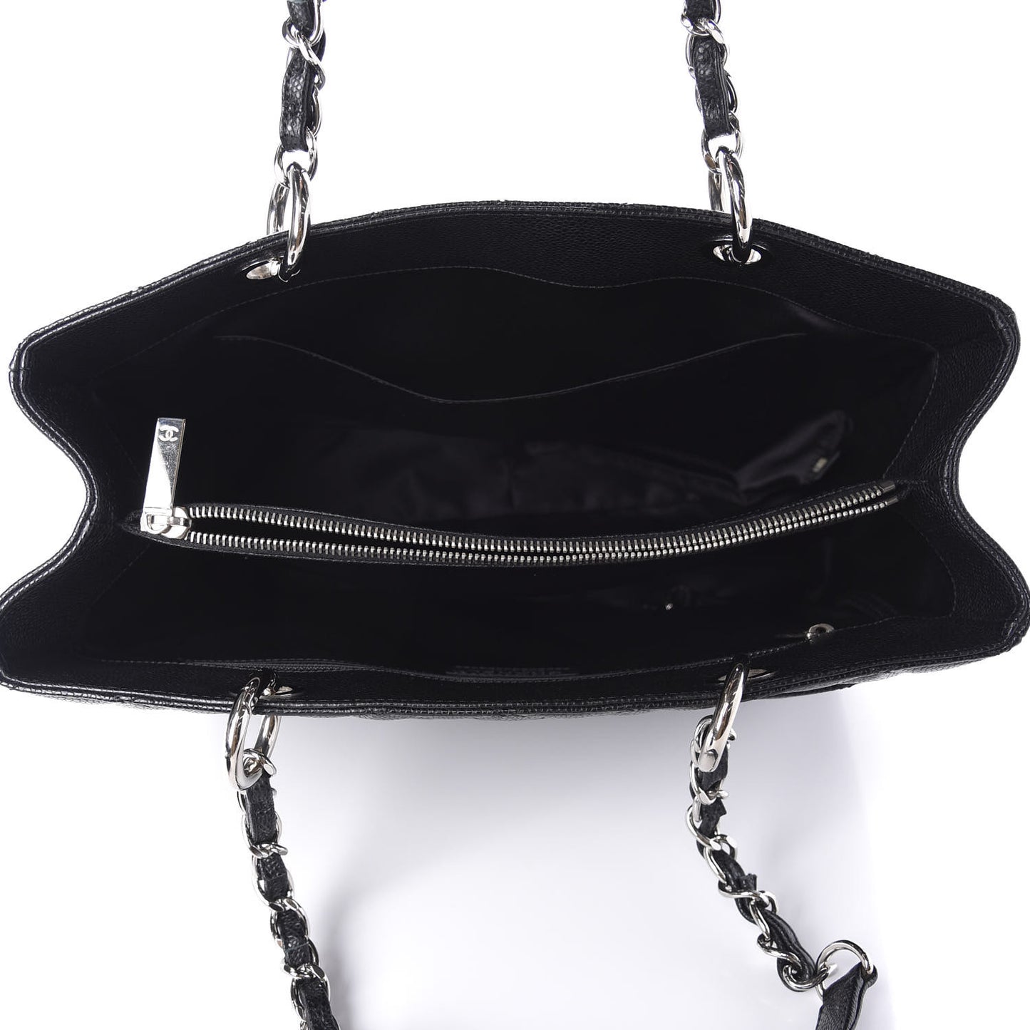 Caviar Quilted Grand Shopping Tote GST Black