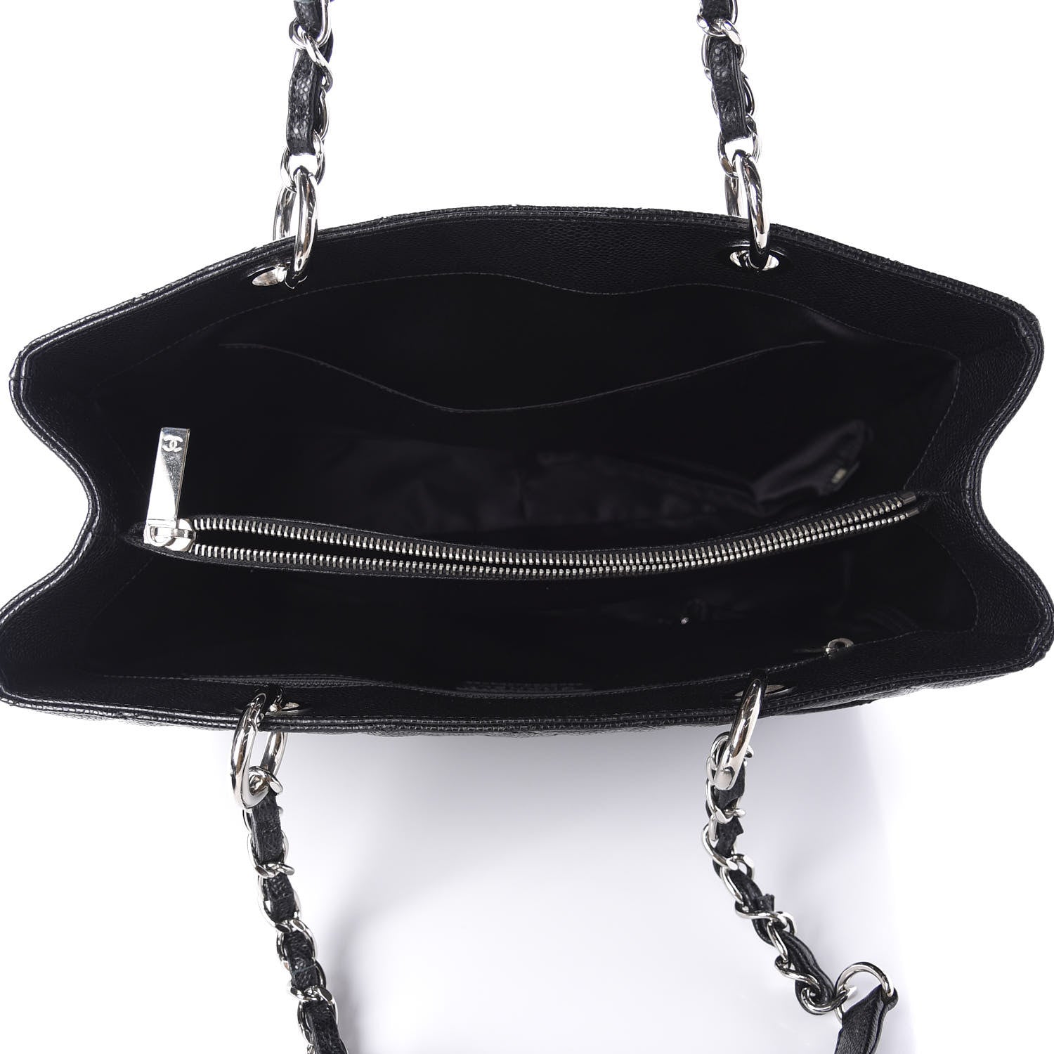 Chanel Caviar Quilted Grand Shopping Tote GST Black 5 of 10