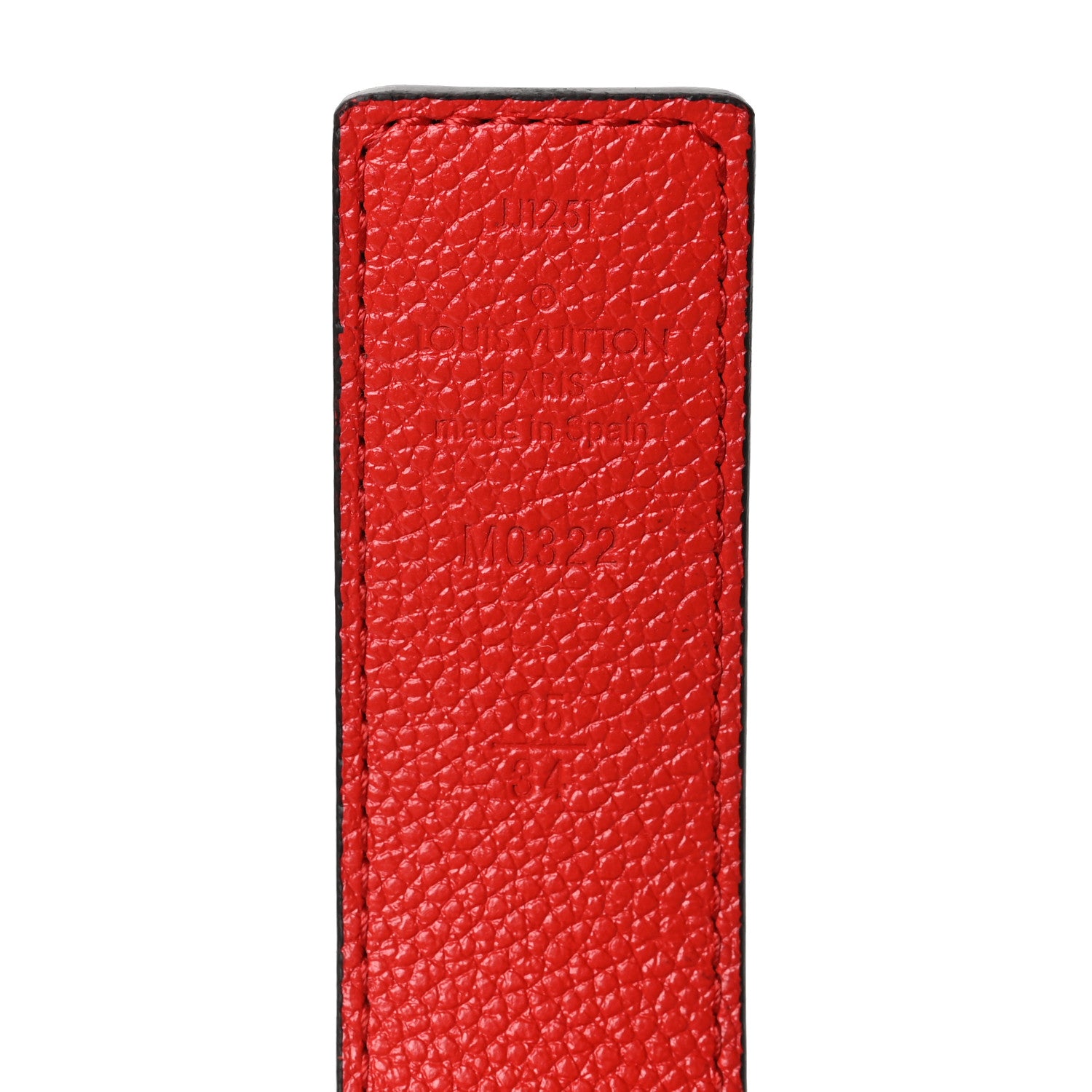 Louis Vuitton Monogram 30mm LV Initiales Reversible Belt 85 34 Coquelicot 5 of 6