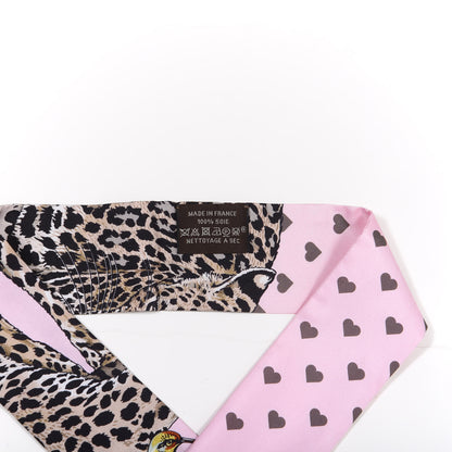Hermes Silk Jungle Love Love Twilly Rose Pale Etoupe 2 of 4
