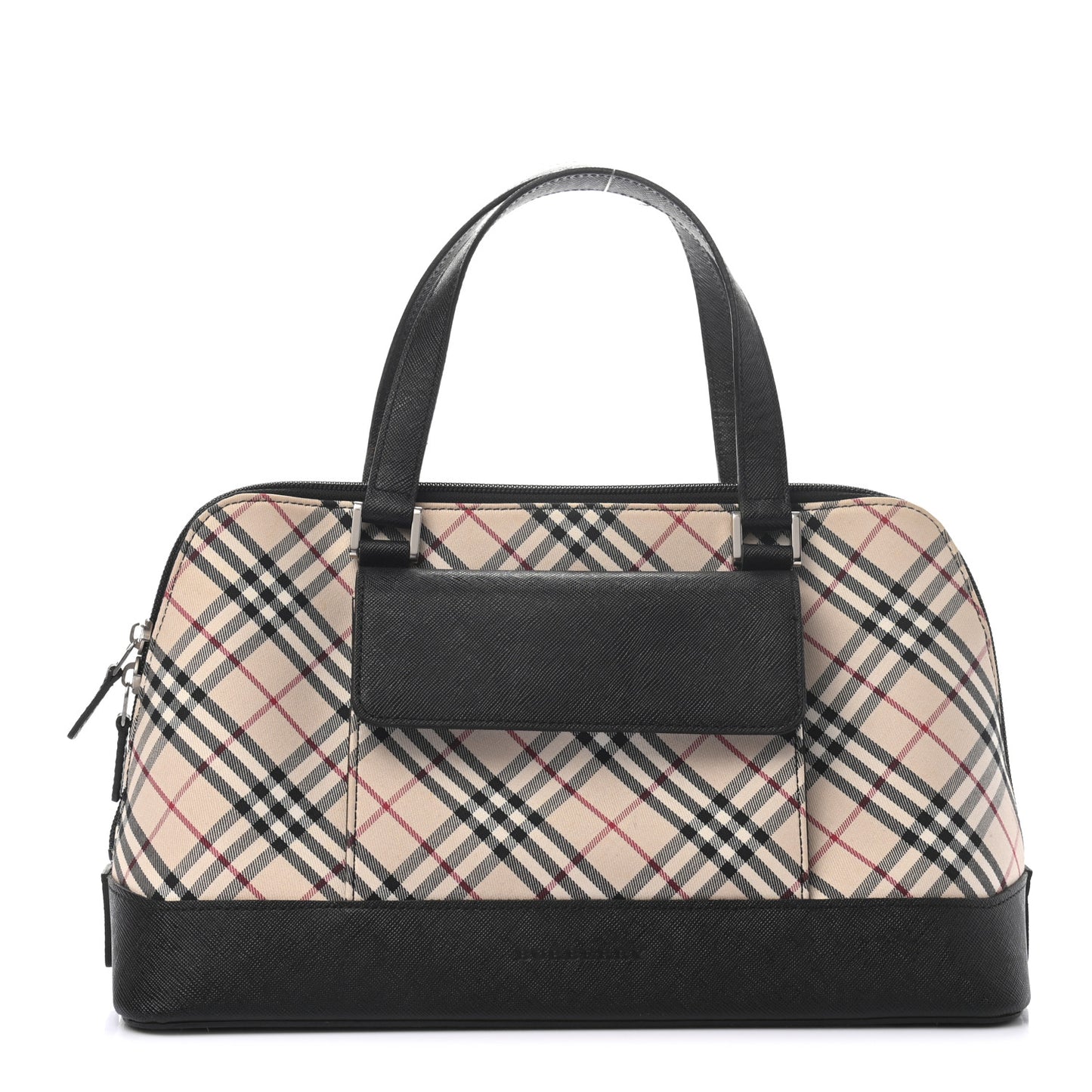 Vintage Check Bowler Tote Black