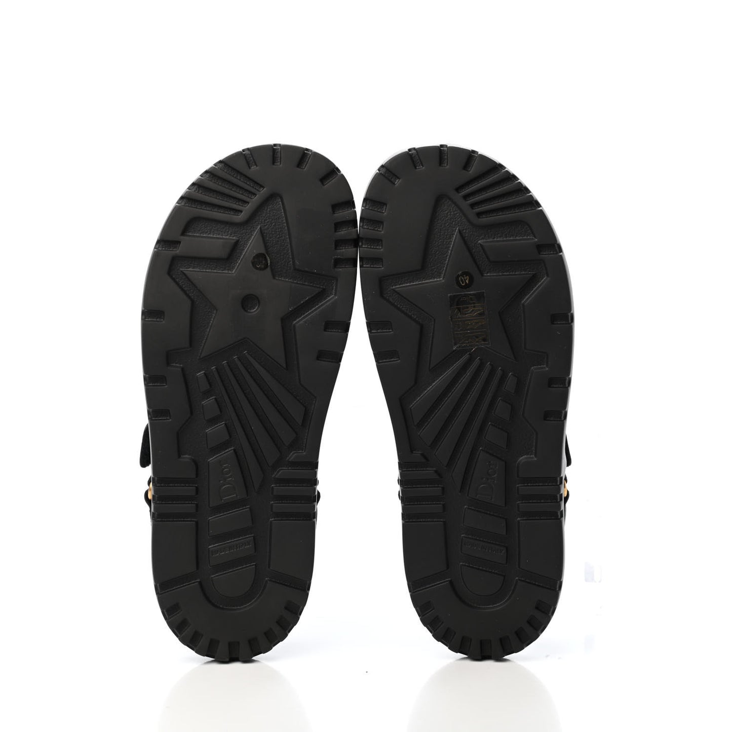 Lambskin Dioract 10mm Sandals 40 Black