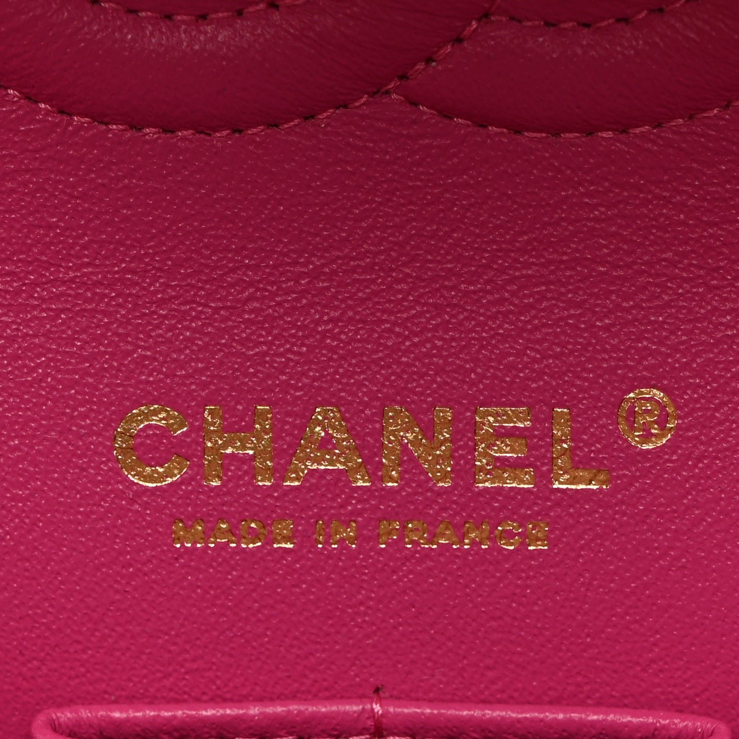 Lambskin Chevron Quilted Medium Double Flap Pink