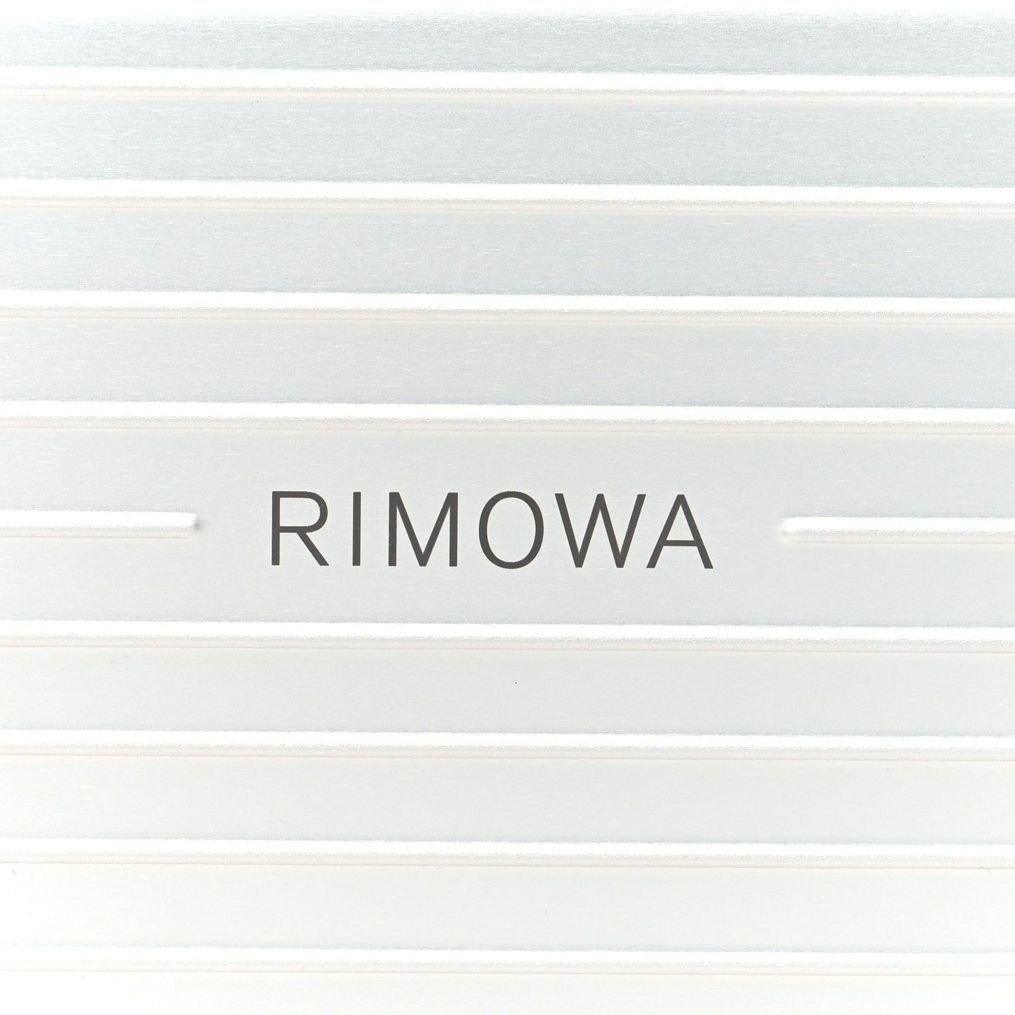 X RIMOWA Aluminum Personal Clutch On Strap Silver