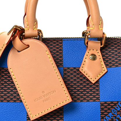 Louis Vuitton Damier Pop Speedy Bandouliere 18 Blue 7 of 10
