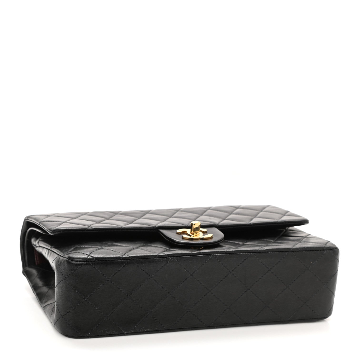 Chanel Lambskin Quilted Medium Double Flap Black 4 of 11