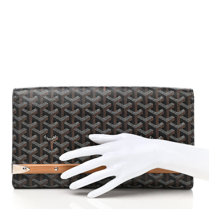 Goyard Goyardine Monte Carlo Bois Clutch Black 2 of 11