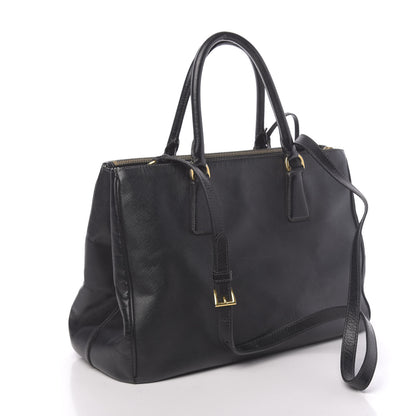 Prada Saffiano Medium Galleria Double Zip Tote Black 2 of 15