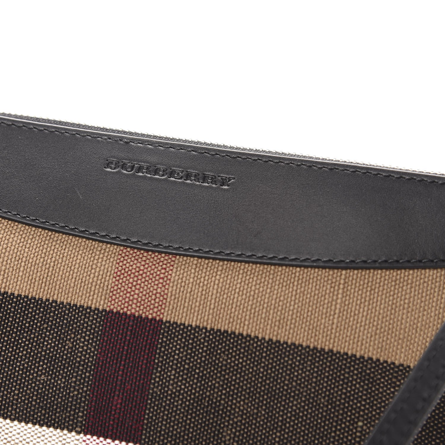 Burberry Mega Check Peyton Crossbody Clutch Bag Black 11 of 12