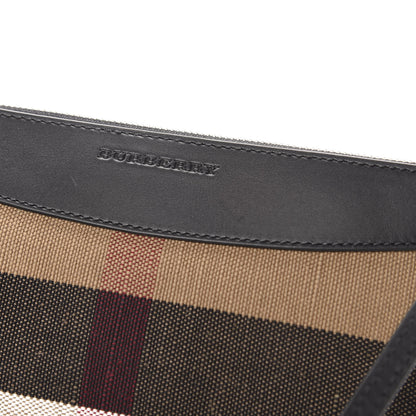 Burberry Mega Check Peyton Crossbody Clutch Bag Black 11 of 12